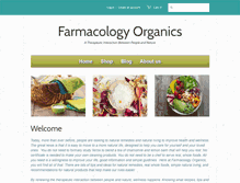 Tablet Screenshot of farmacologyorganics.com